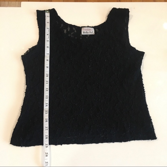 Black lace tank by Worn Out. - Picture 8 of 8